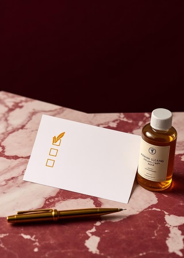 Checklists de casa e produtos
